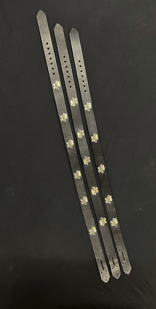 Vintage Indian Motorcycle Leather Belt Waist 28" - 32"