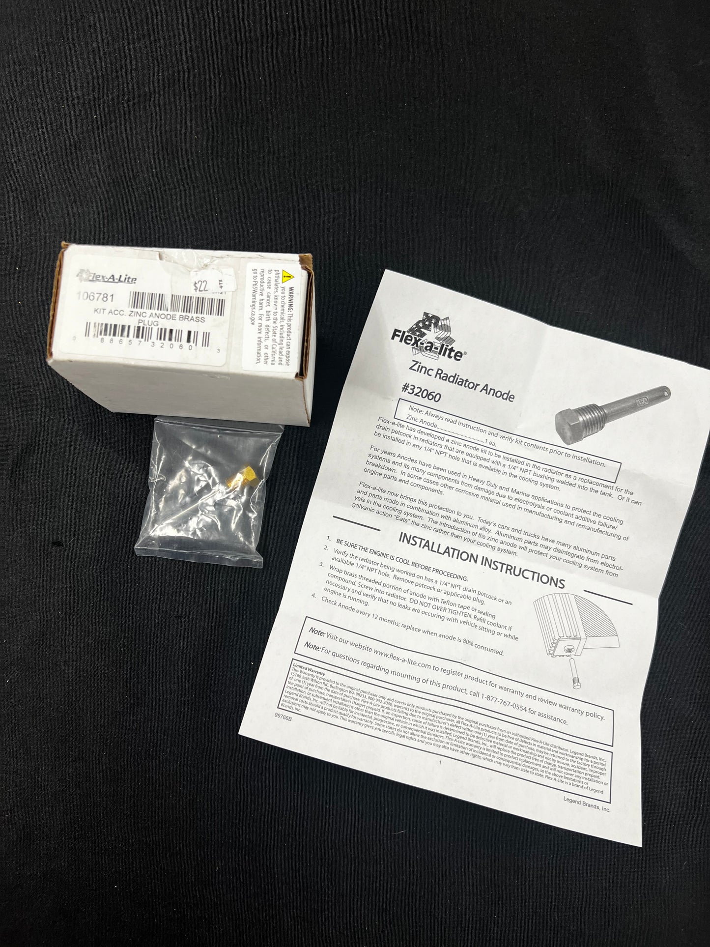 Flex-A-Lite Zinc Anode Kits 32060