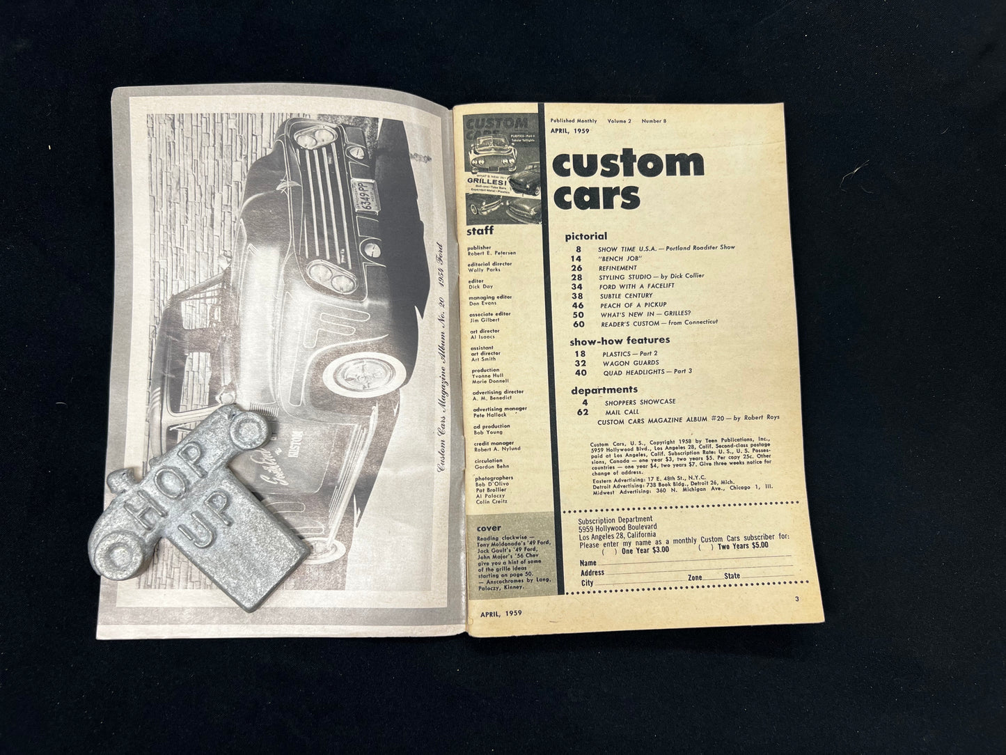 Custom Cars Magazine April 1959