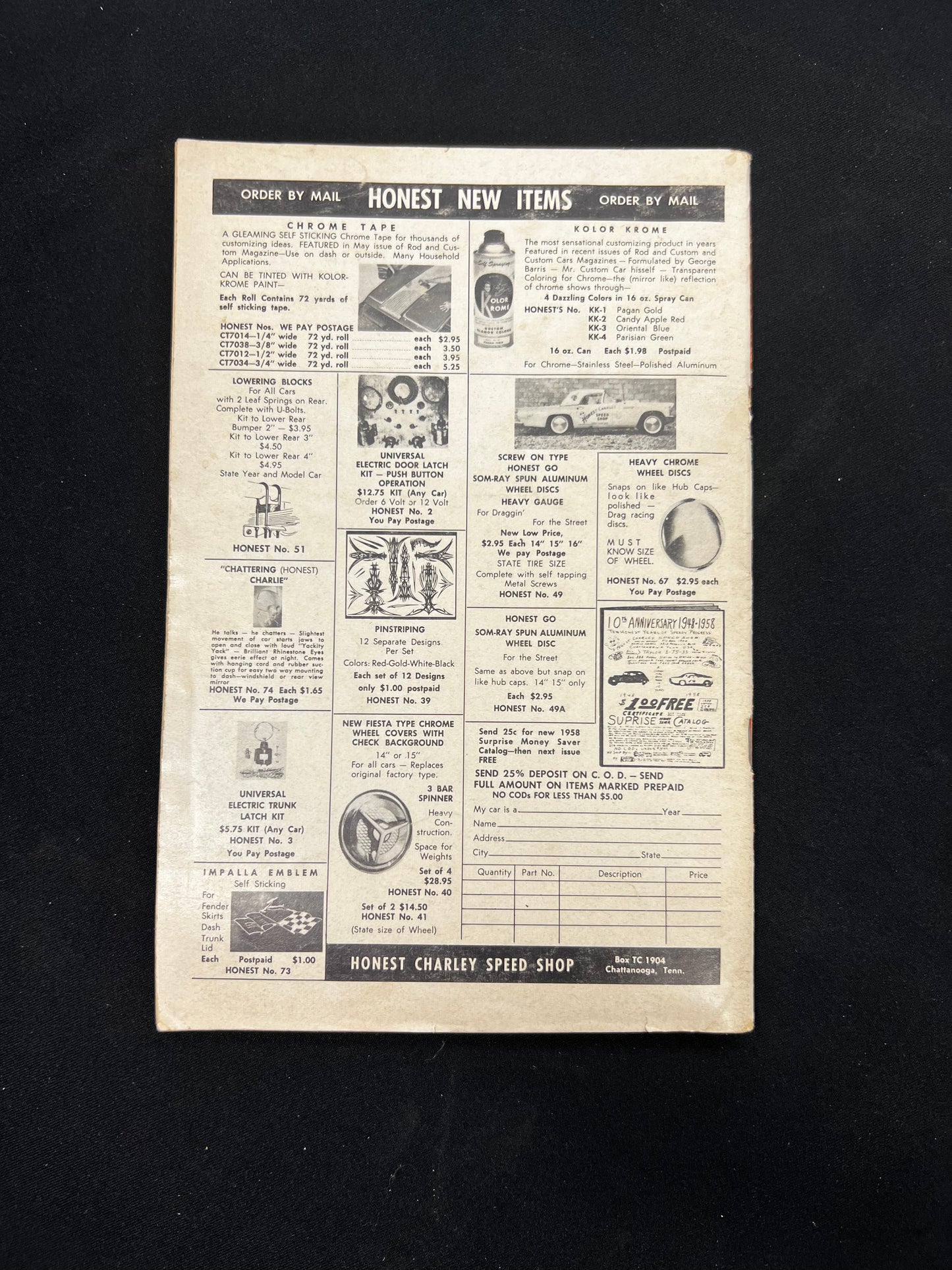 Custom Cars Magazine January 1959