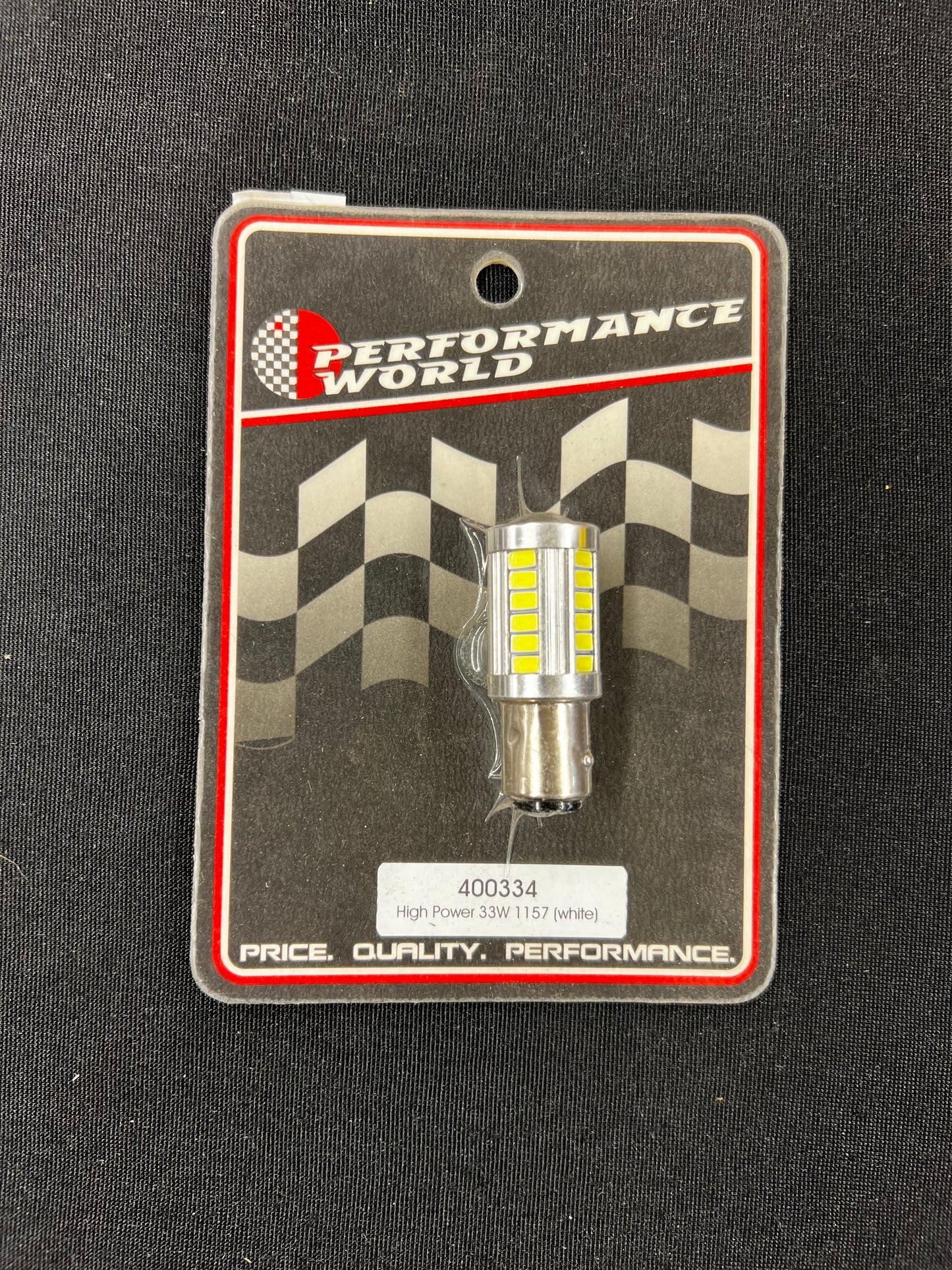 400334 HIGH POWER 33W 1157 WHITE LED BULB. 1/PK