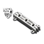 Polished Aluminum Log Type 3-Port Fuel Block