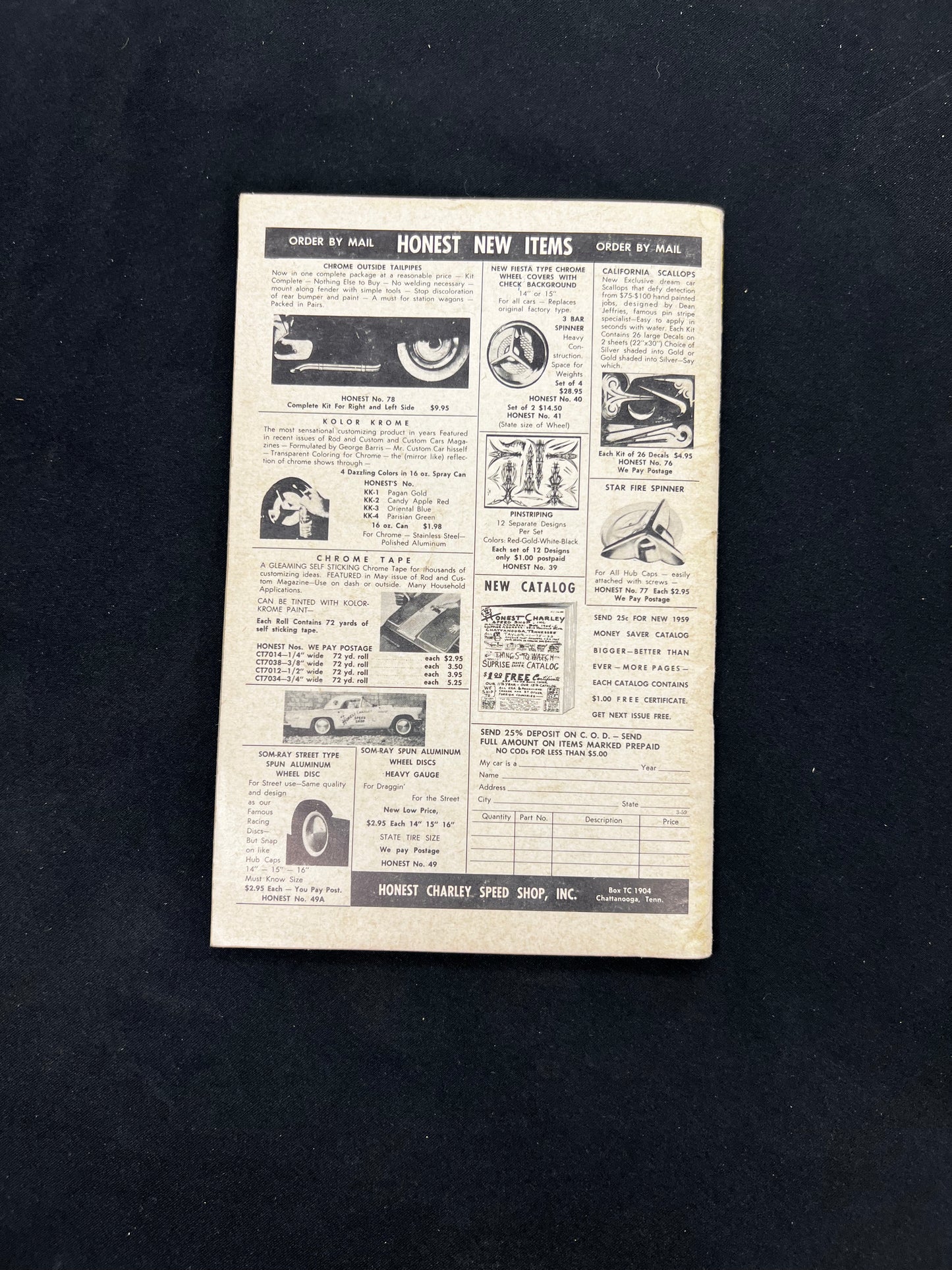 Custom Cars Magazine April 1959