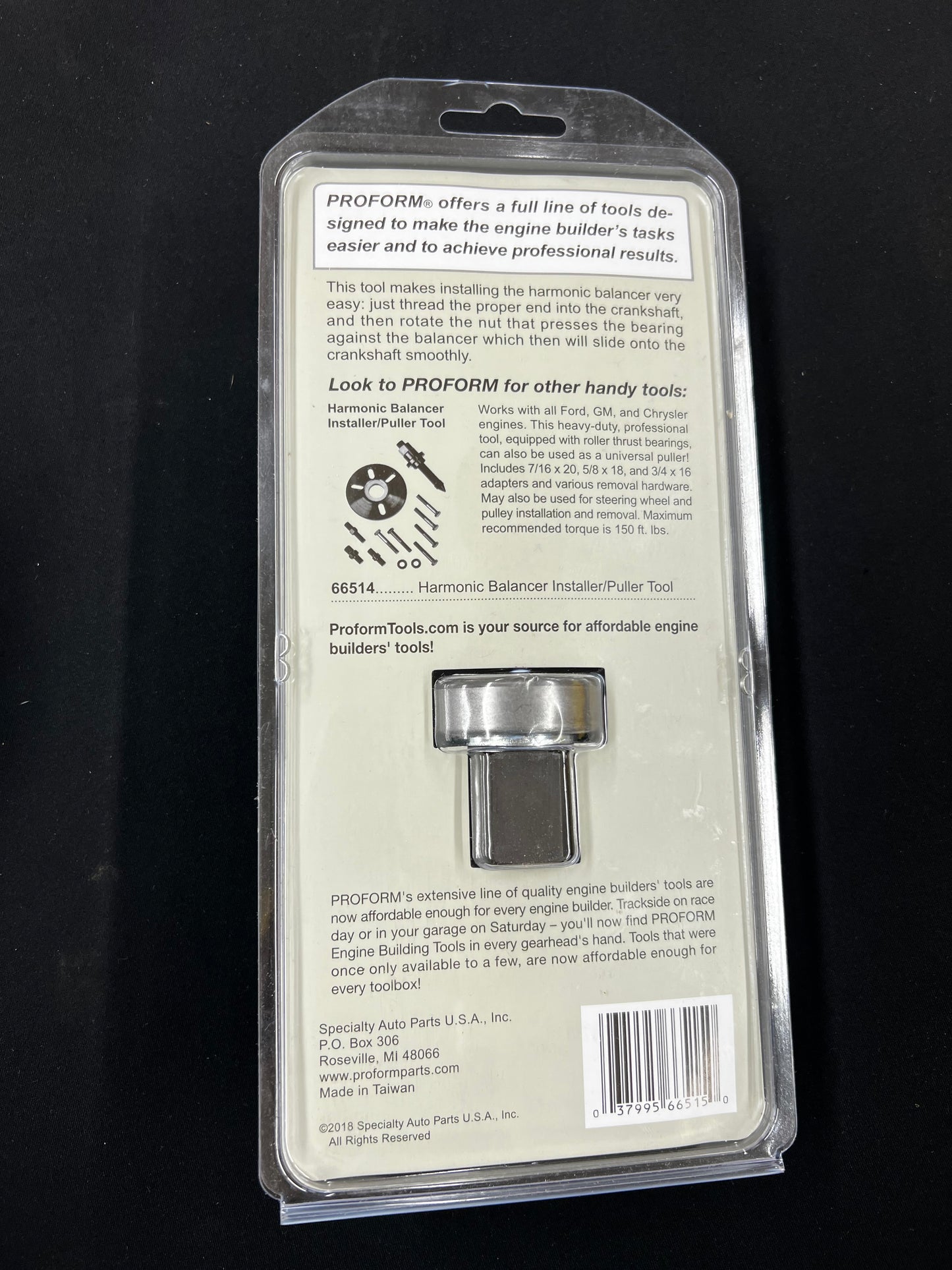 Harmonic Balancer Installation Tool