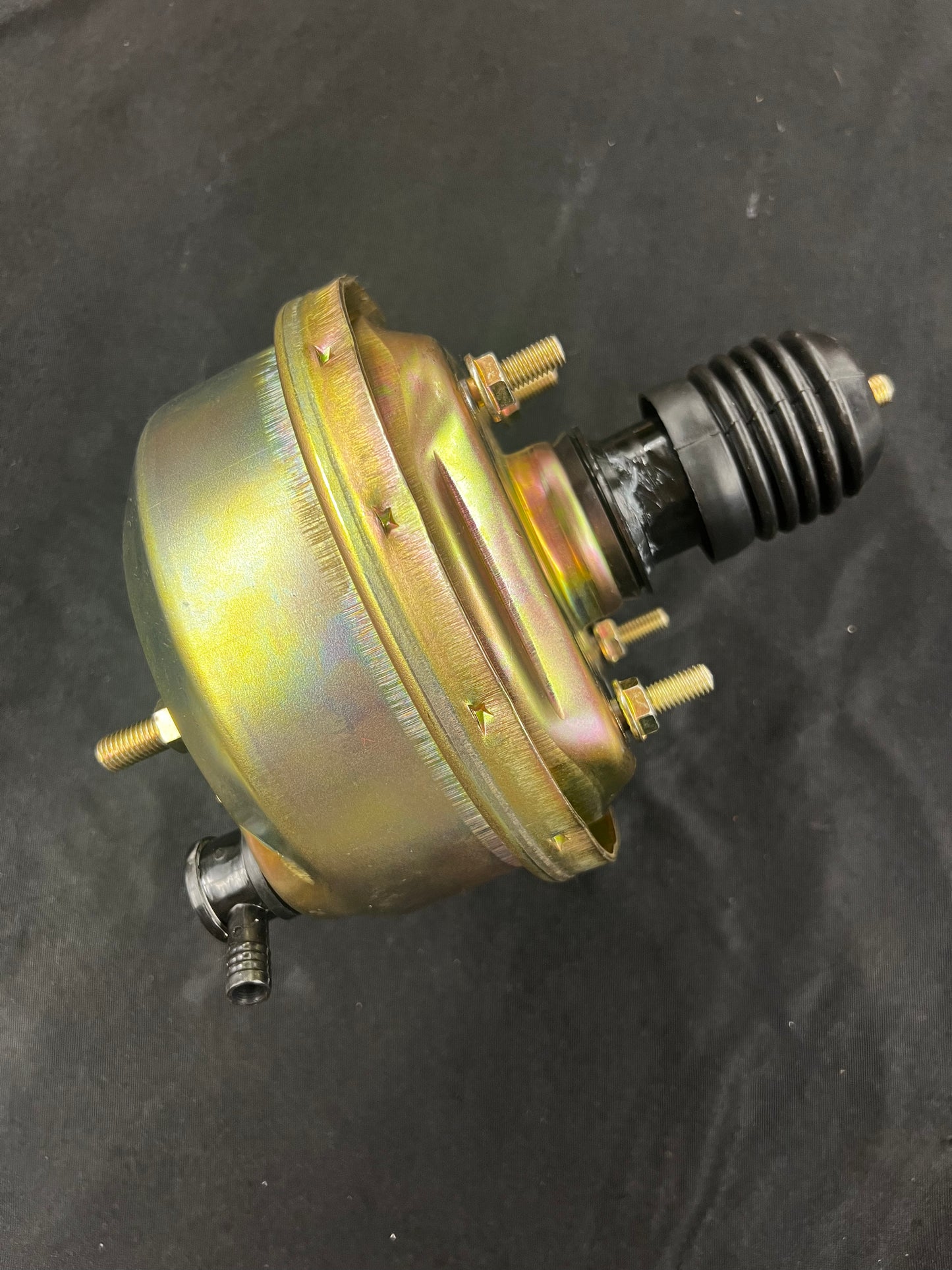 Speedway Single Diaphragm Power Brake Booster, 7 Inch, Chromate Finish