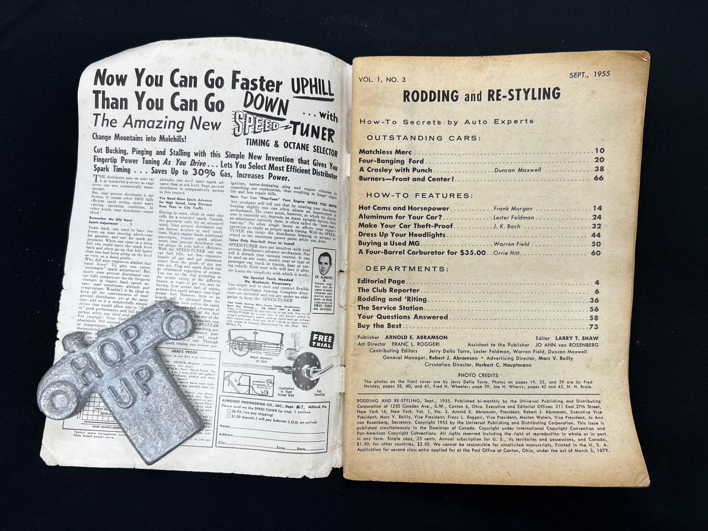 Rodding & re-styling Magazine september 1955