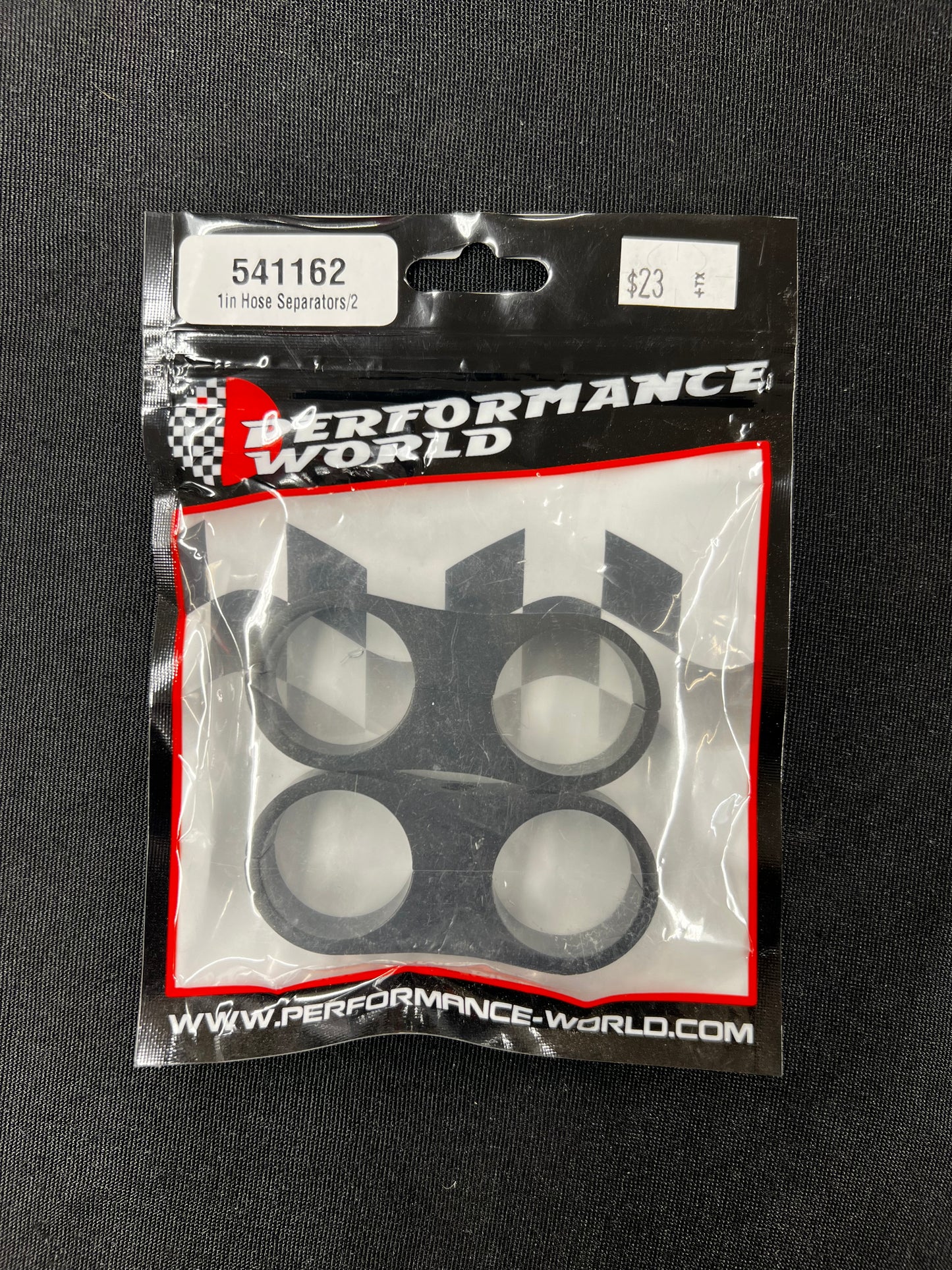 541162 1" 2-LINE ALUMINUM SEPERATORS 2/PK BLACK