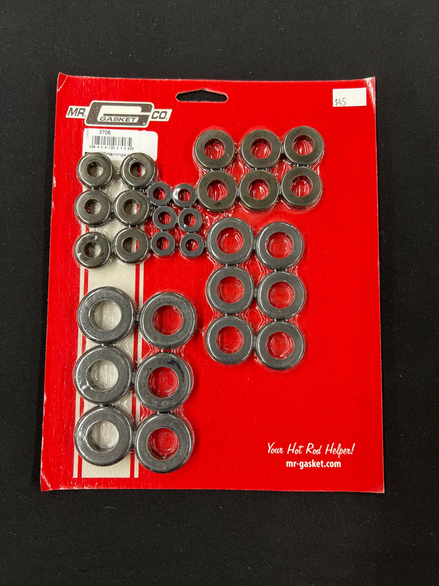MR. GASKET GROMMET ASSORTMENT - RUBBER - PACKAGE OF 30