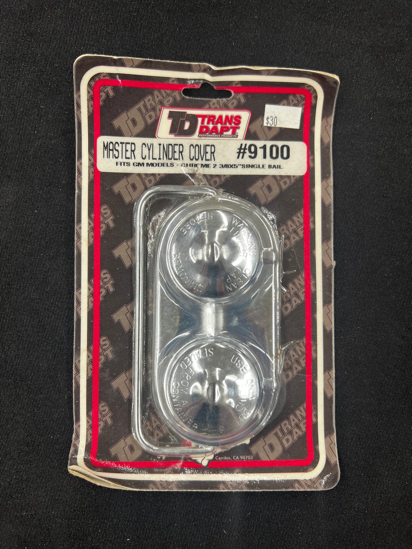 Trans Dapt 9100 - Brake Master Cylinder Cover - 2 3/8 in. x 5 in.
