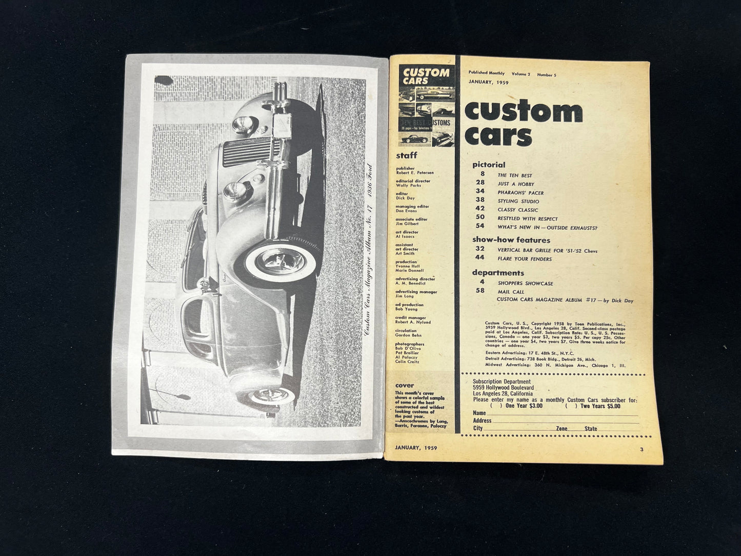 Custom Cars Magazine January 1959