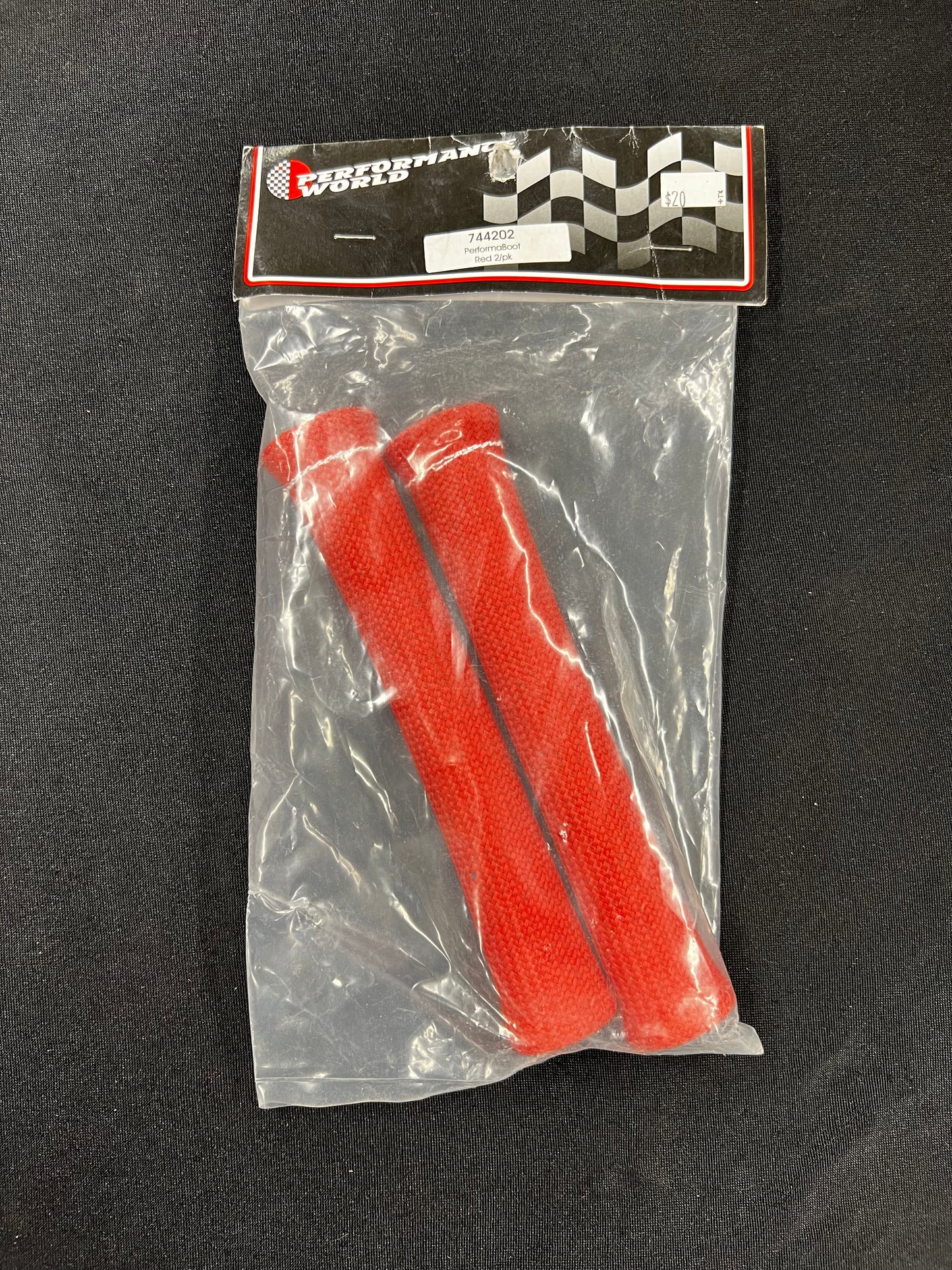744202 PERFORMABOOT SPARK PLUG BOOT PROTECTORS RED 2/PK
