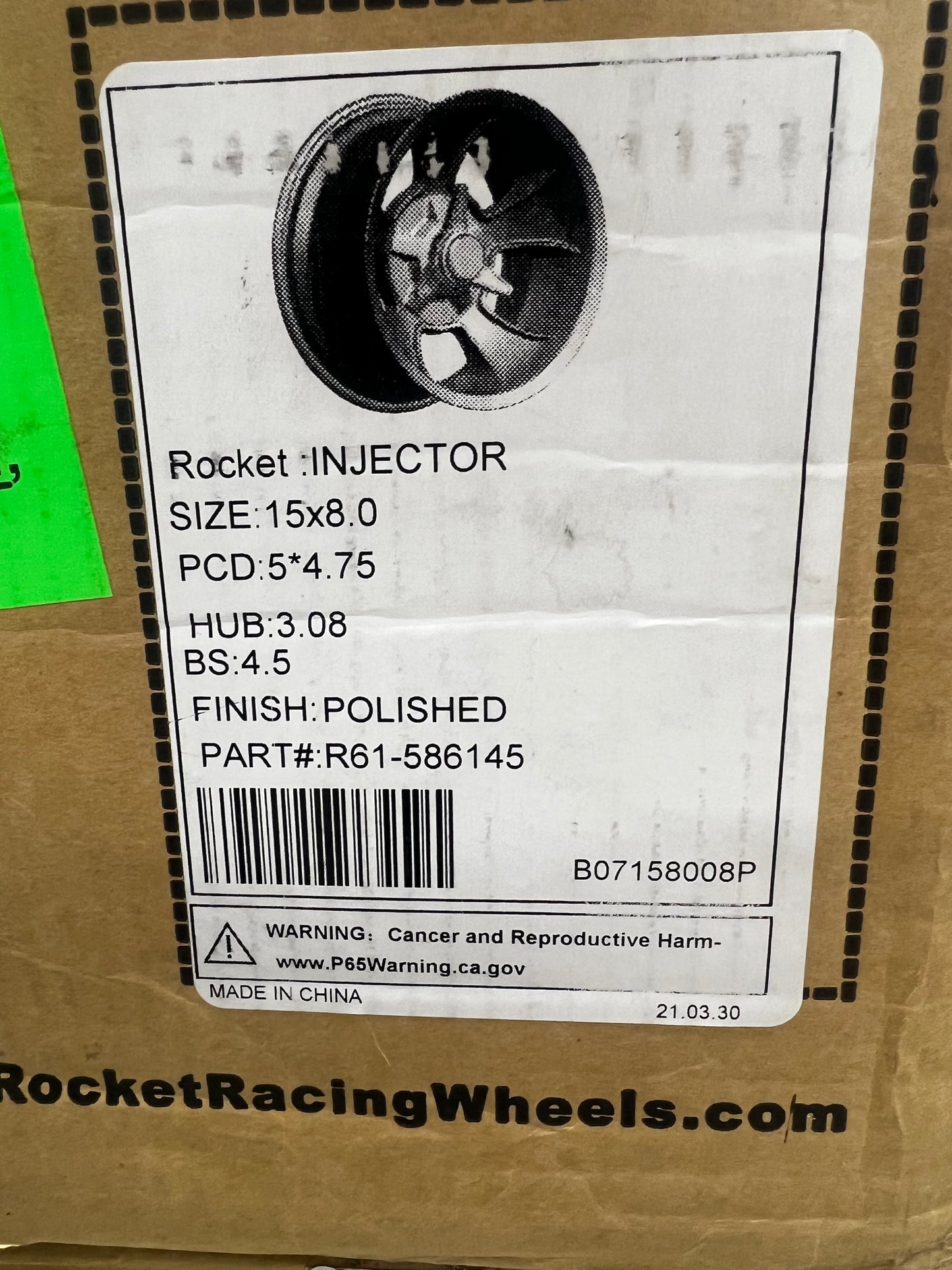 Rocket Racing Injector Polished Wheels