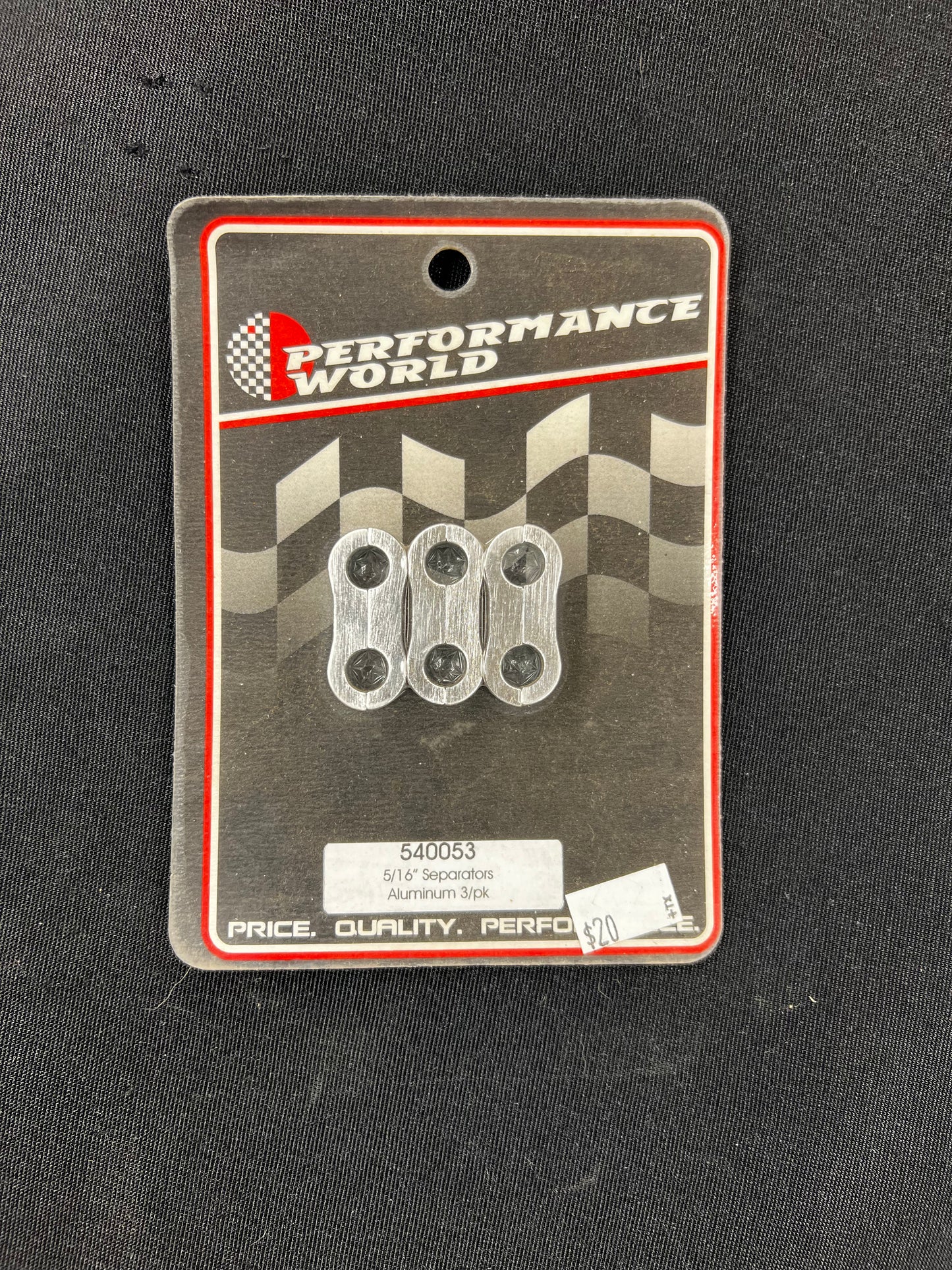 540053 5/16" 2-LINE ALUMINUM SEPERATORS 3/PK