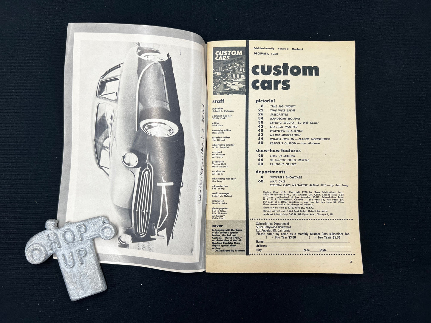 Custom Cars Magazine December 1958
