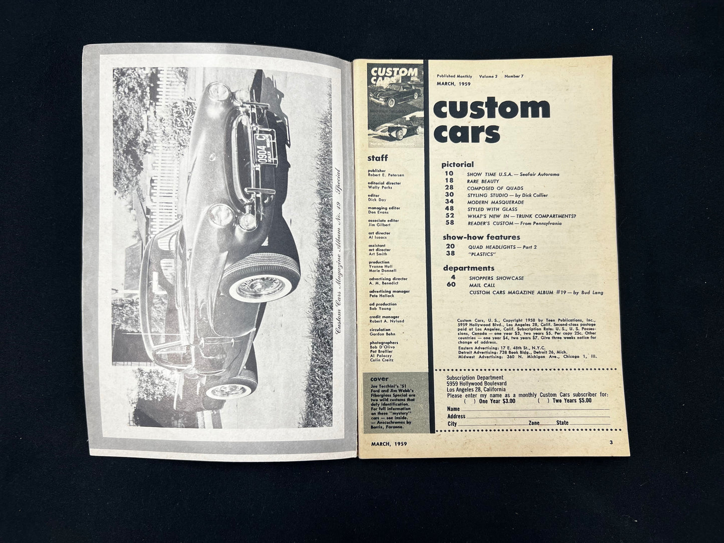 Custom Cars Magazine March 1959