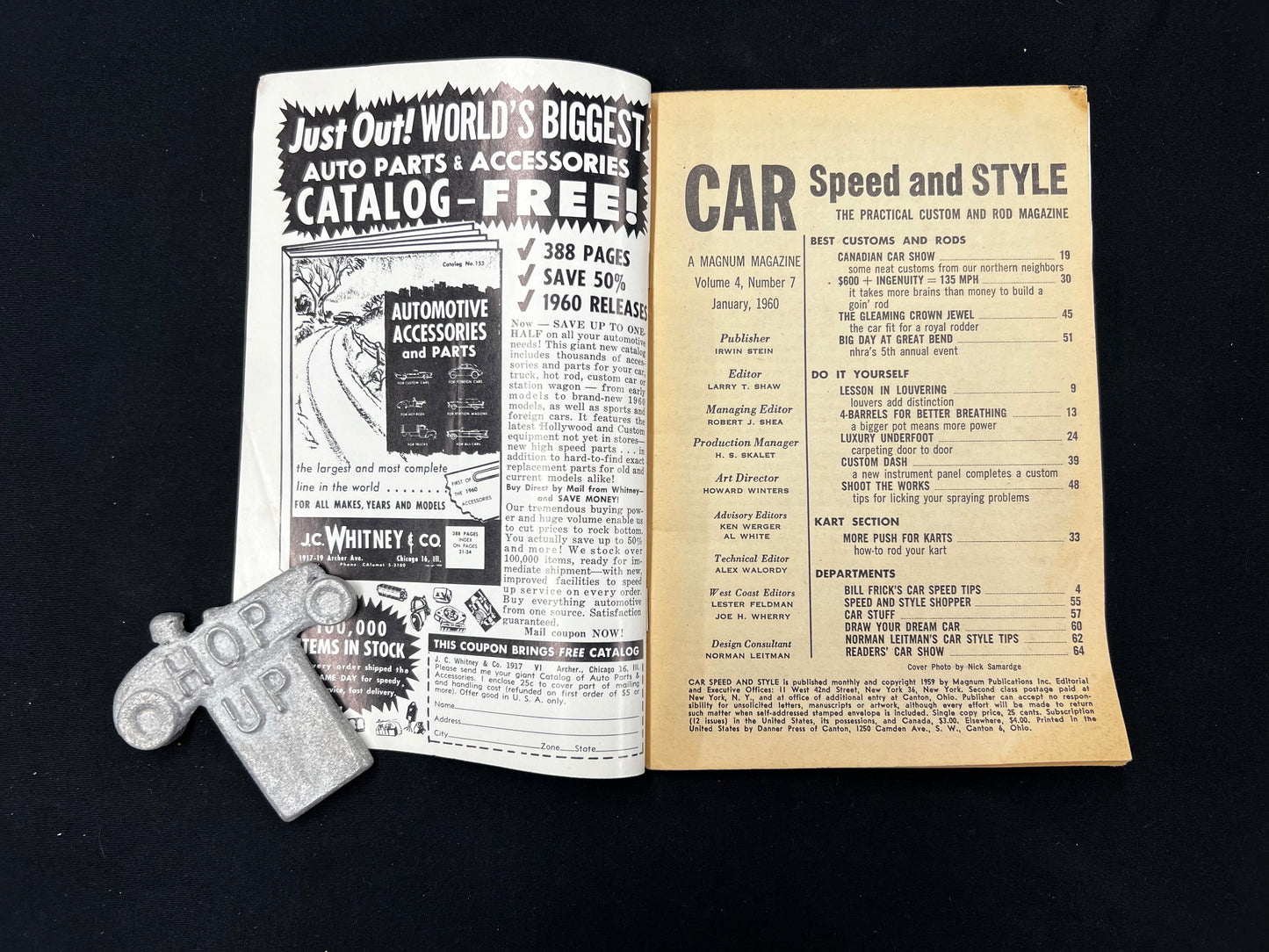 Car Speed and Style Magazine January 1960