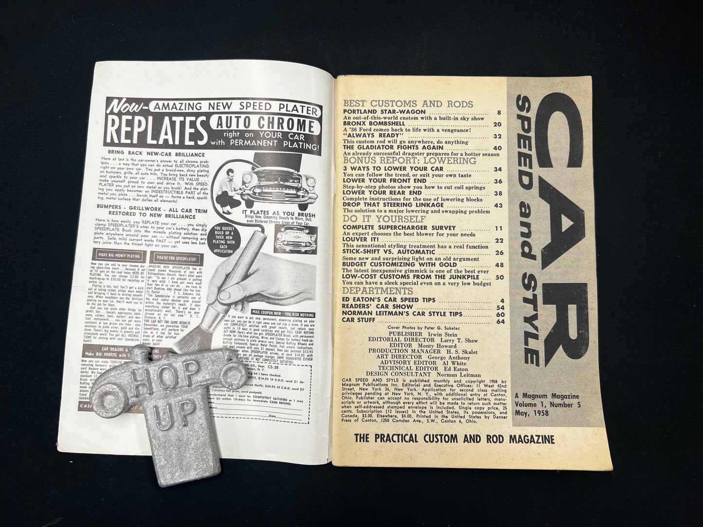 Car Speed and Style Magazine May 1958