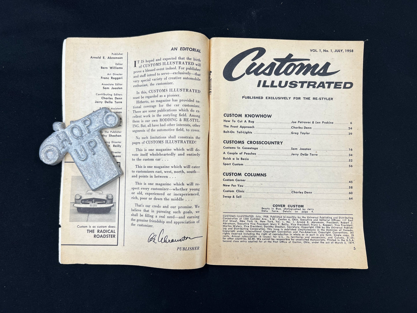 Customs Illustrated Magazine July 1958