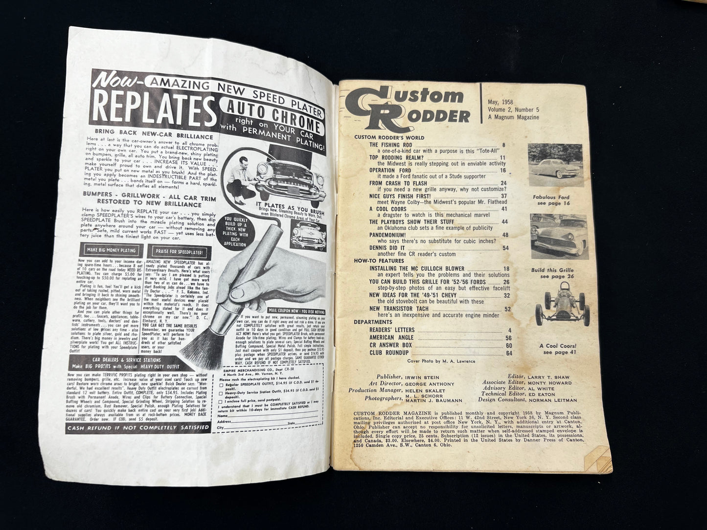 Custom Rodder Magazine May 1958