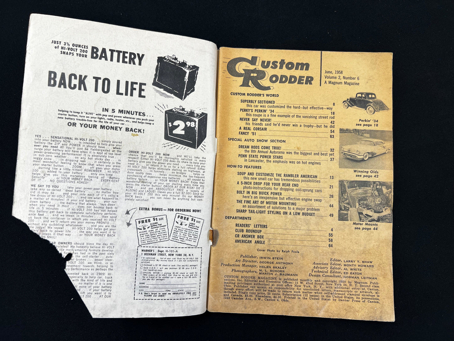 Custom Rodder Magazine June 1958
