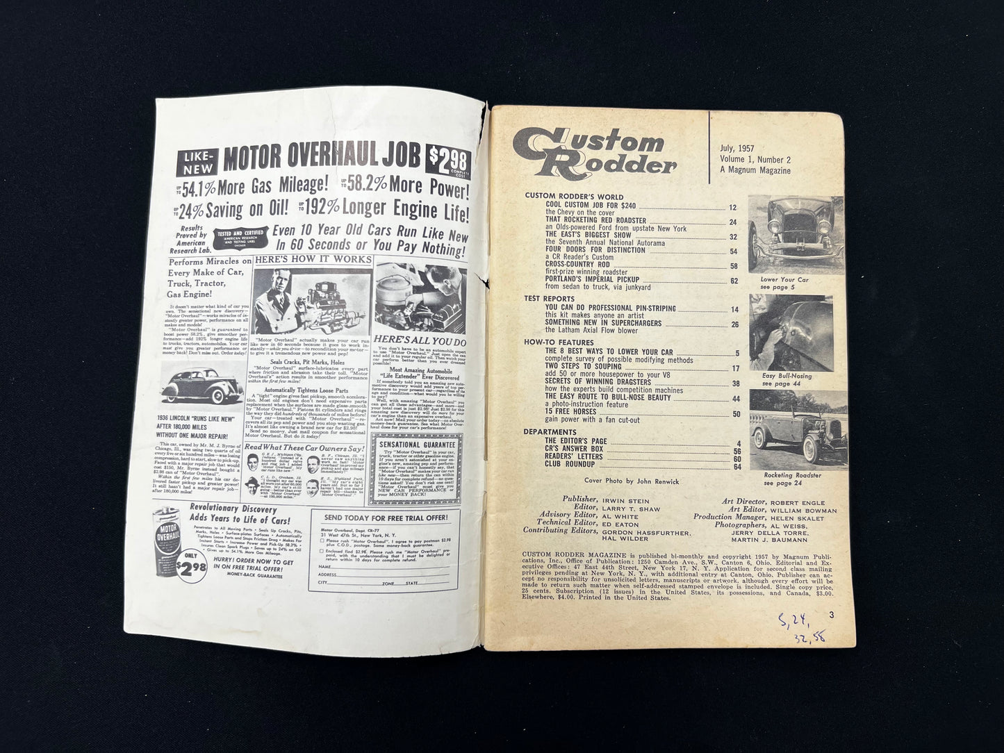 Custom Rodder Magazine July 1957
