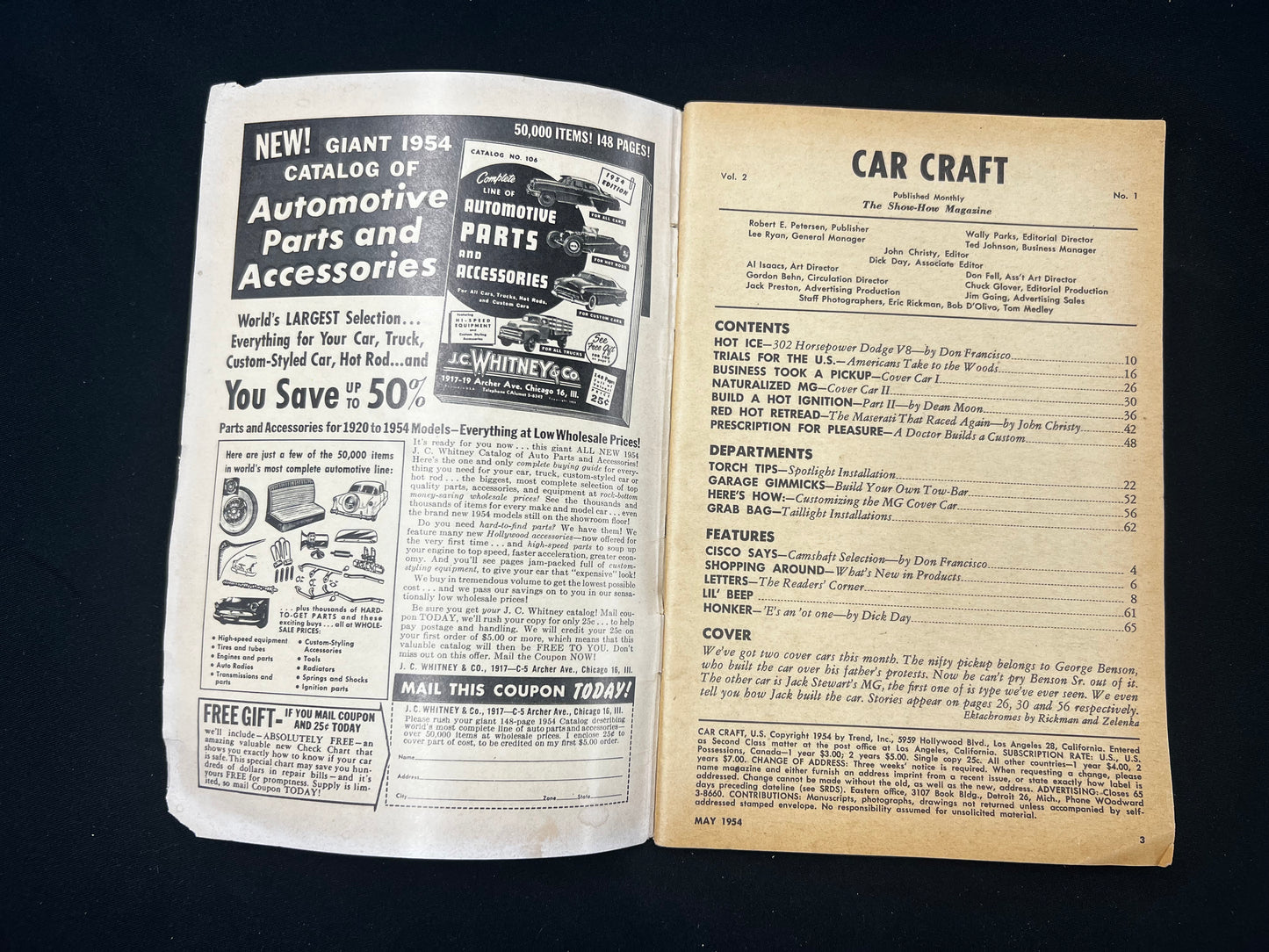 Car Craft Magazine May 1954