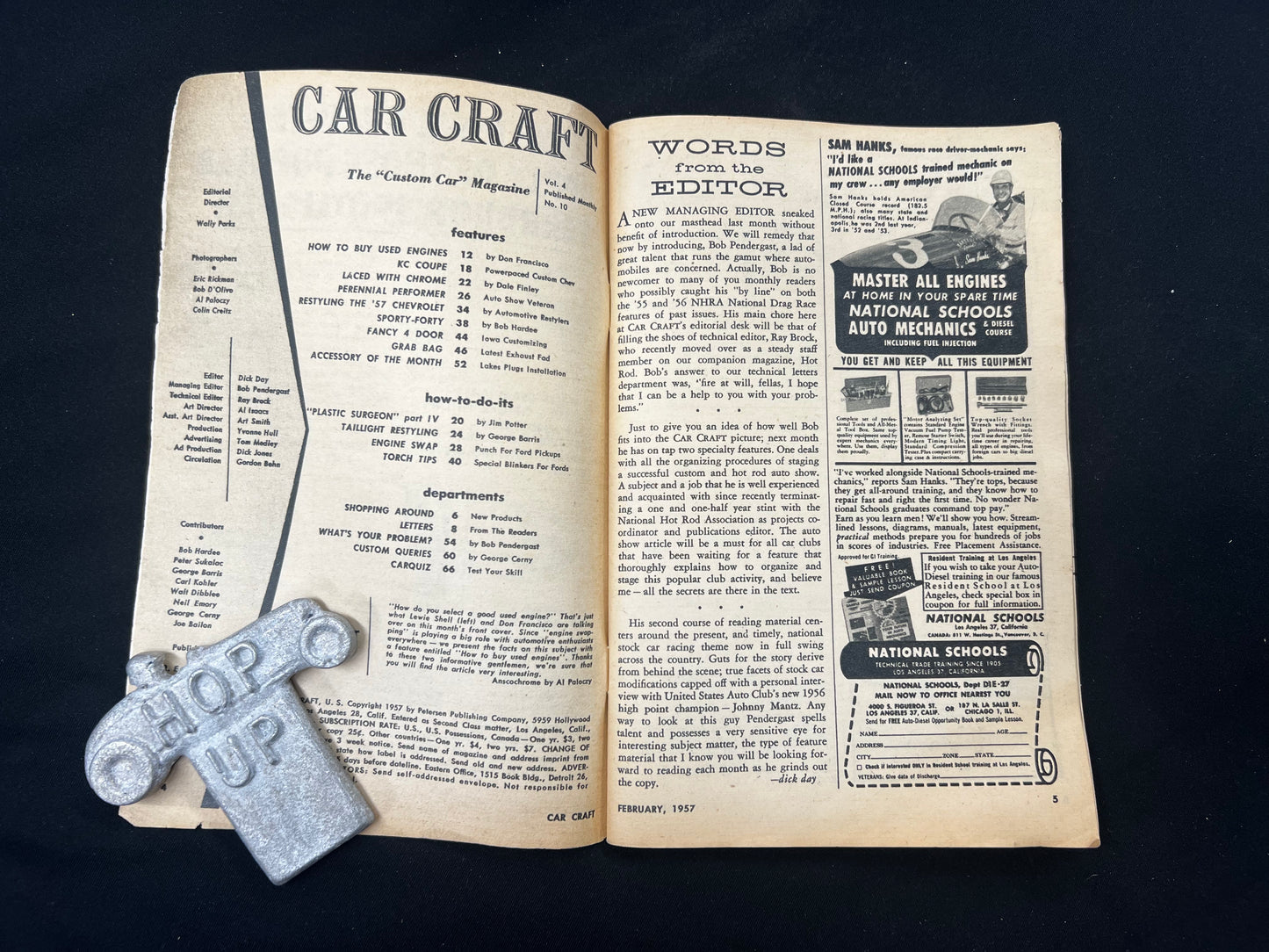 Car Craft Magazine February 1957
