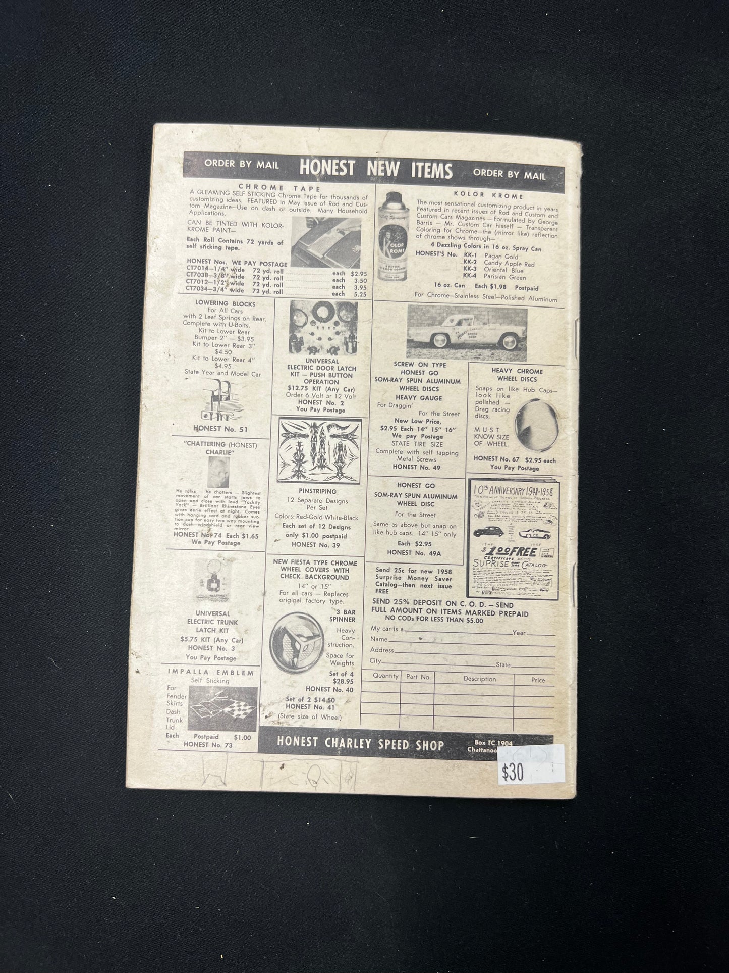 Custom Cars January 1959