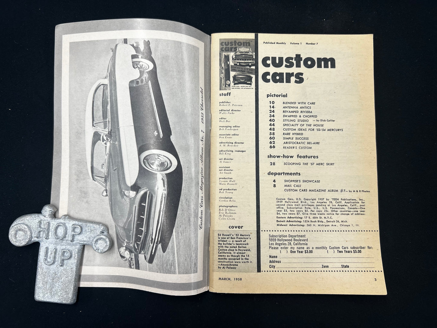 Custom Cars Magazine March 1958