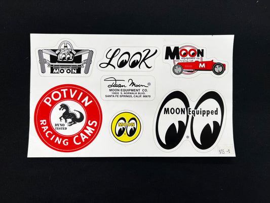Moon Traditional 6 Sticker Sheet