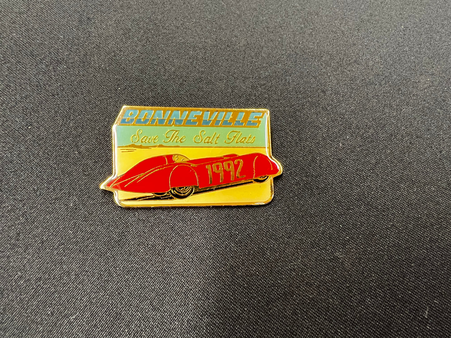 Bonneville Save the Salt Flats 1992 pin