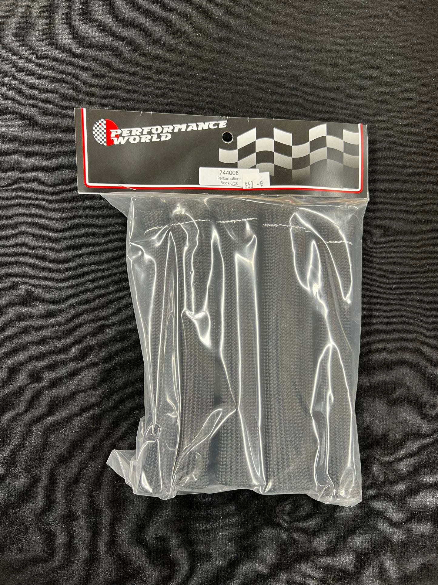 744008 PERFORMABOOT SPARK PLUG BOOT PROTECTORS BLACK 8/PK