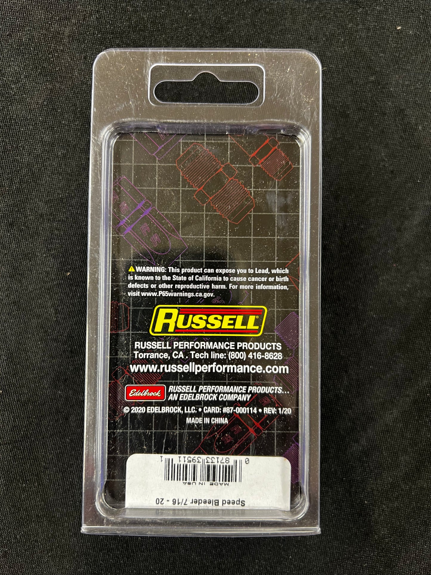 Brake & Clutch Speed Bleeder With 7/16"-20 Thread, 1.25" Overall Length