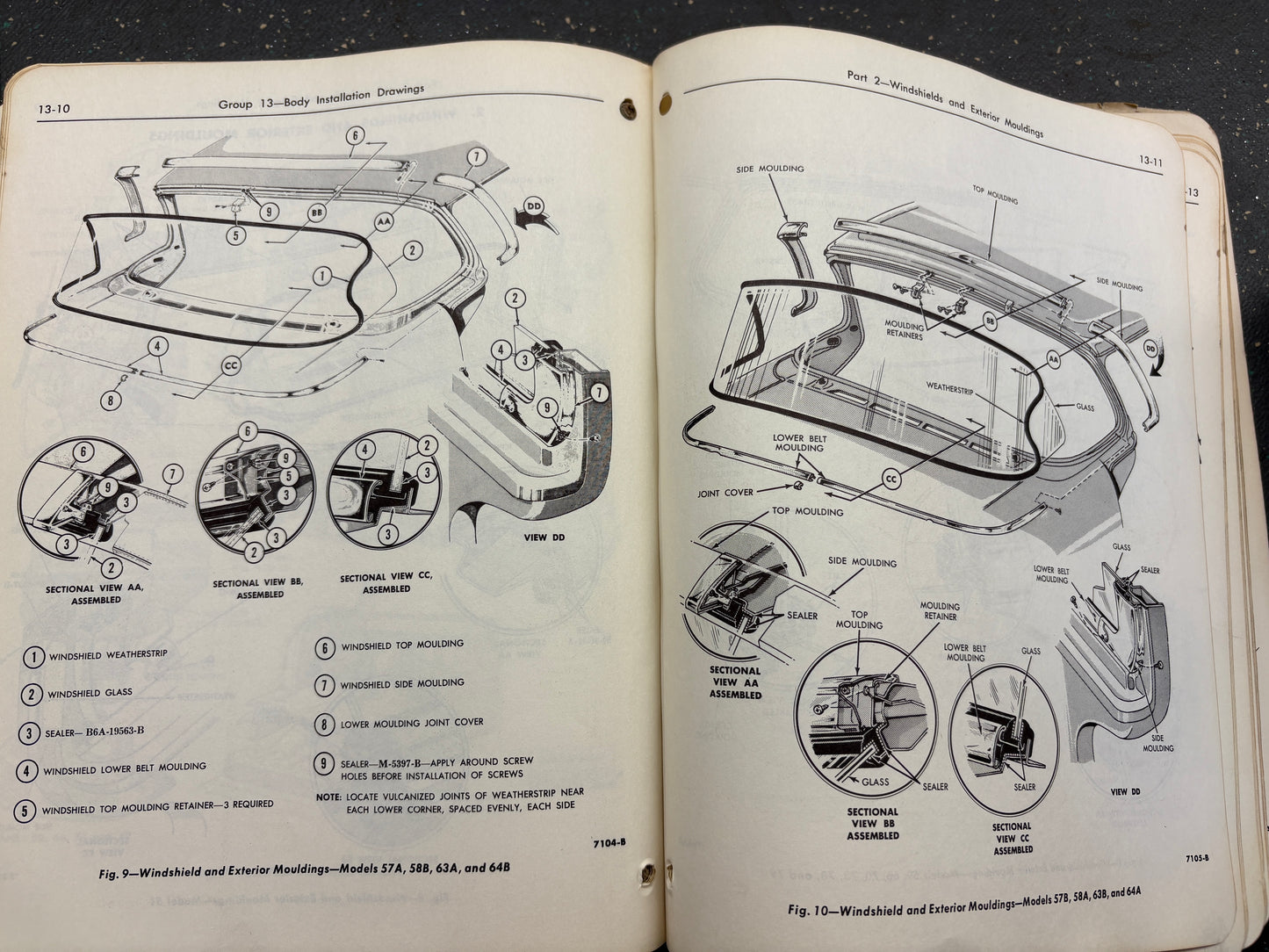 ORIGINAL 1958 FORD SERVICE MANUAL