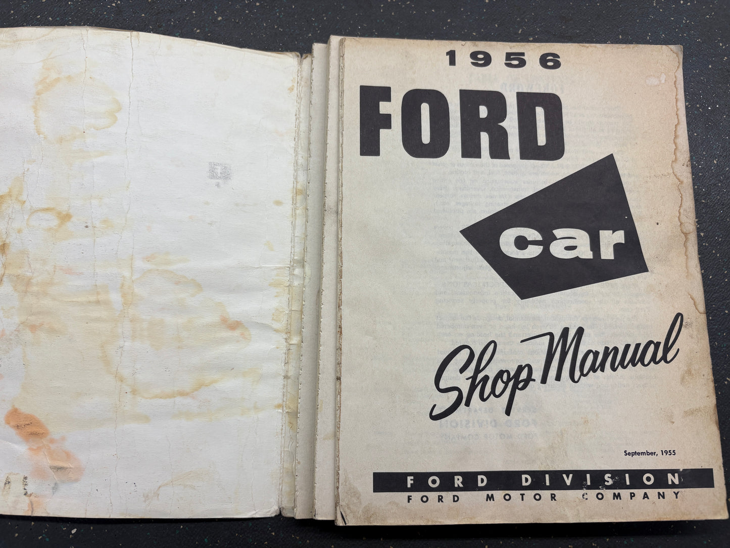 1956 FORD CAR AND THUNDERBIRD SHOP MANUAL