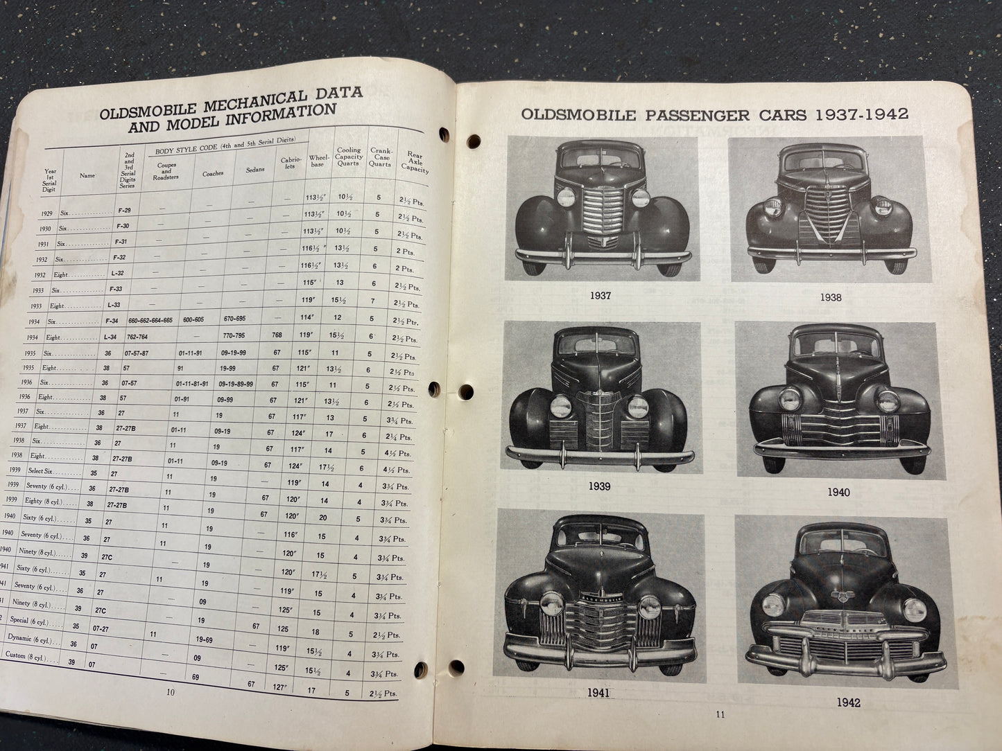Factory parts book for 1933-1942 CHEV, PONTIAC,OLDS,BUICK,CHEV TRUCKS,GMC TRUCKS AND MAPLE LEAF TRUCKS