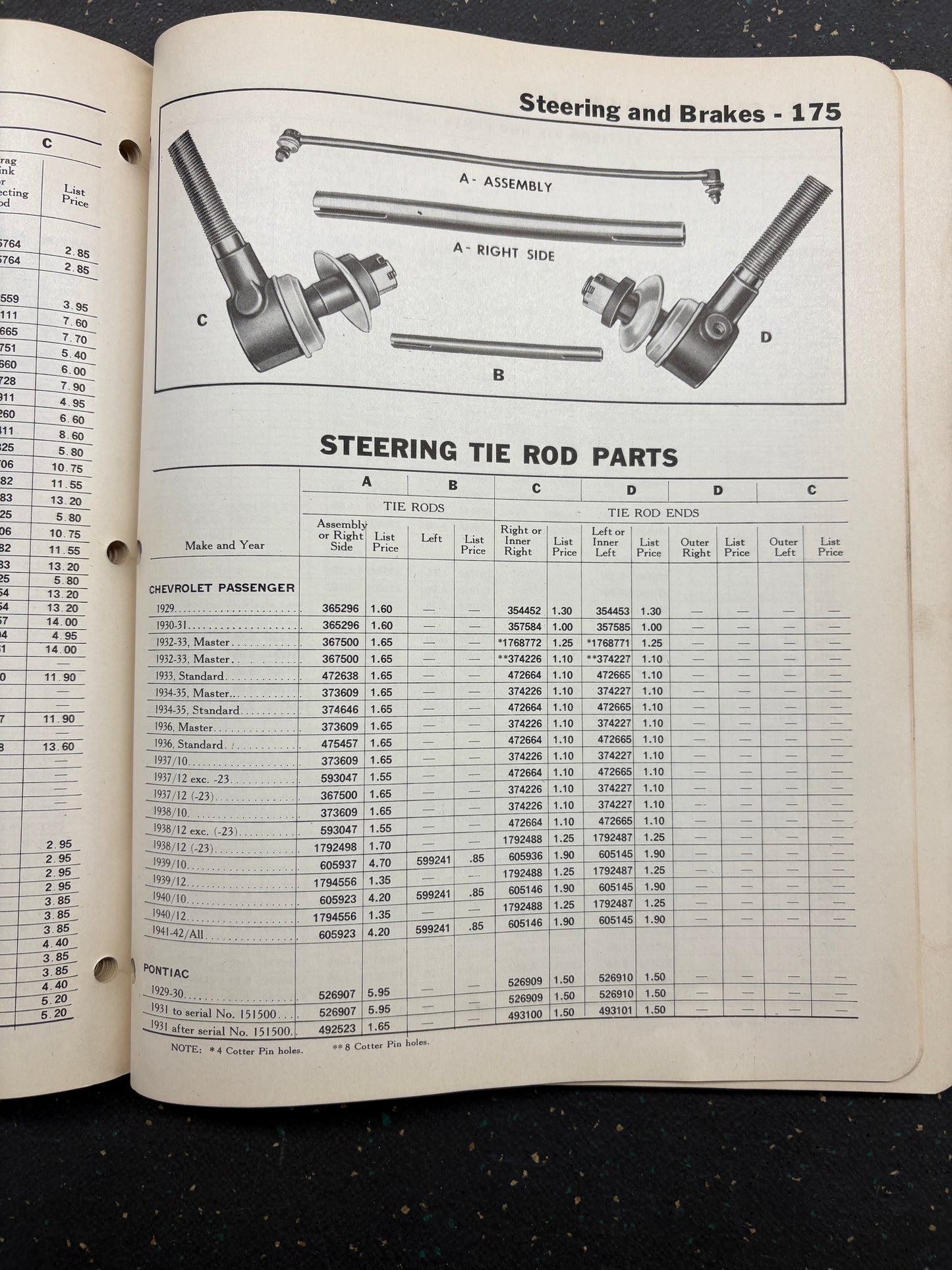Factory parts book for 1933-1942 CHEV, PONTIAC,OLDS,BUICK,CHEV TRUCKS,GMC TRUCKS AND MAPLE LEAF TRUCKS