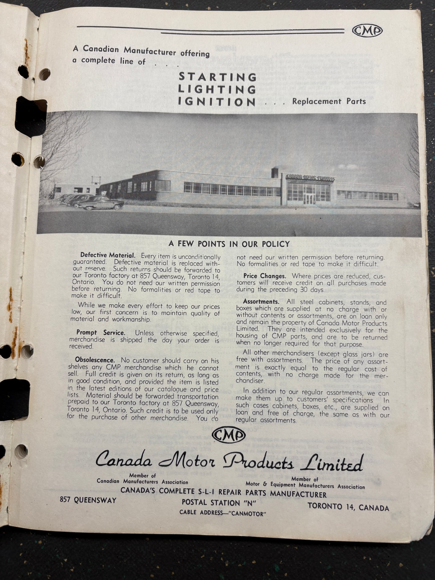 1928--1951 STARTER, LIGHTING, IGNITION REPLACEMENT PARTS CATALOGUE ALL MODELS