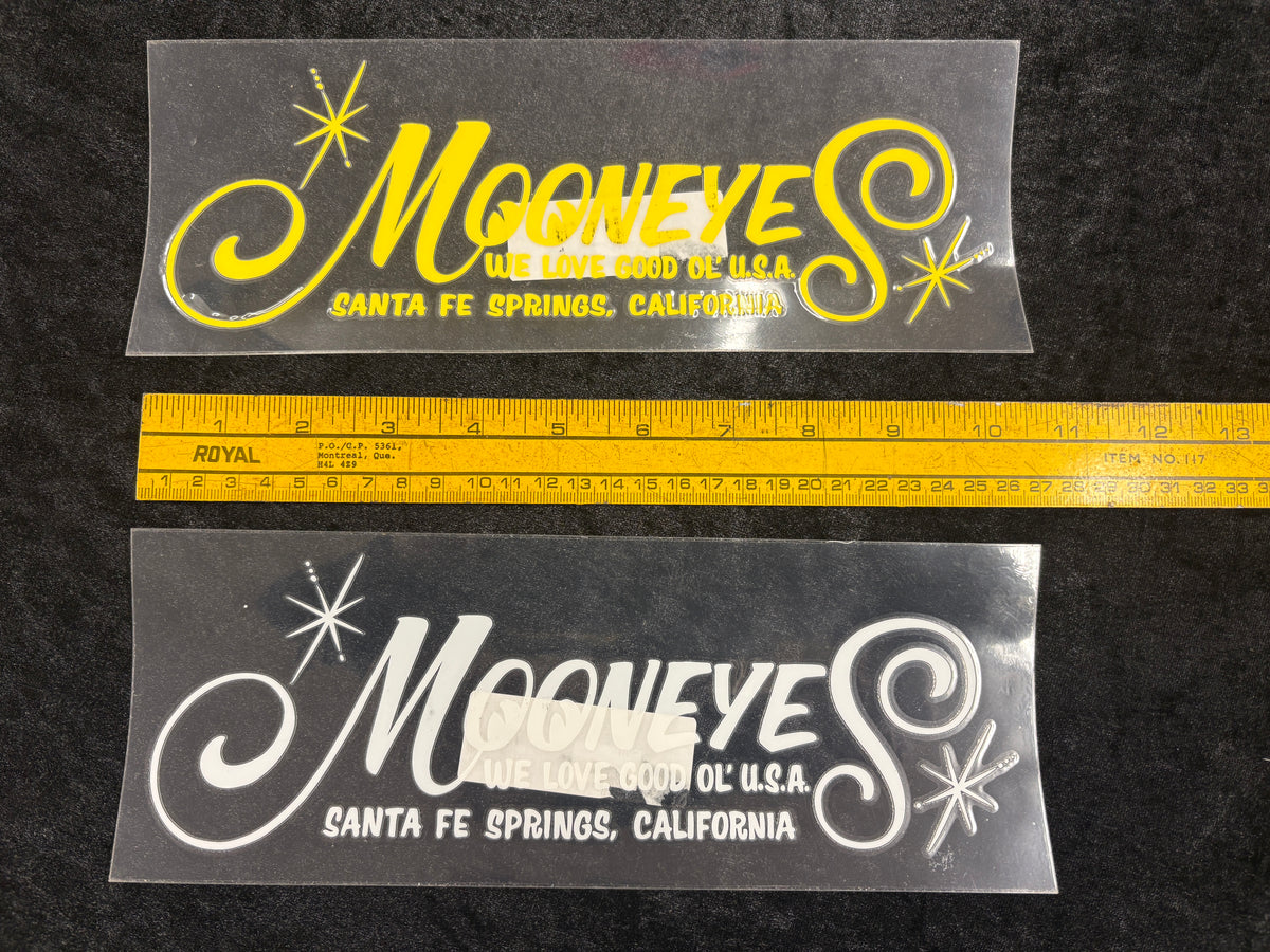 Mooneyes Script Die Cut Decal
