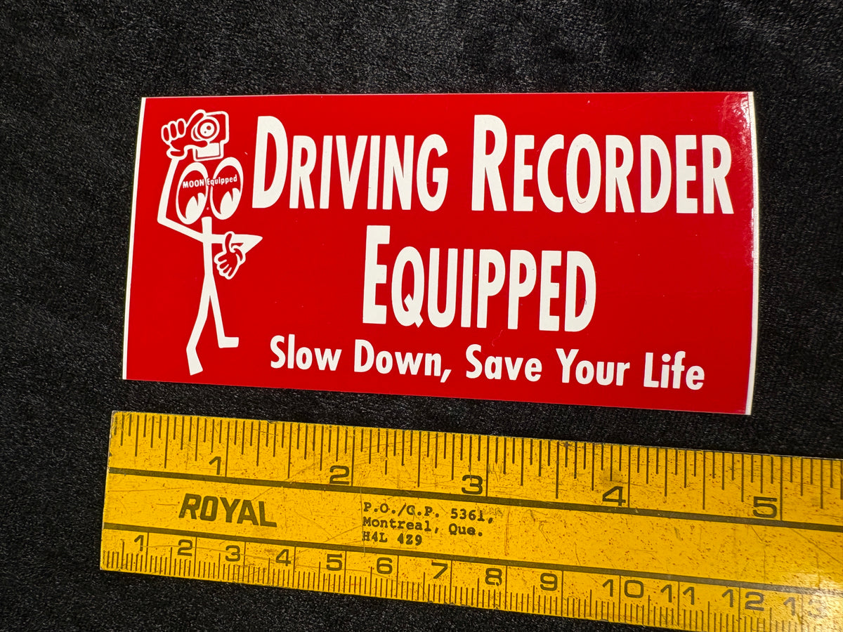 Driving Recorder Equipped Sticker
