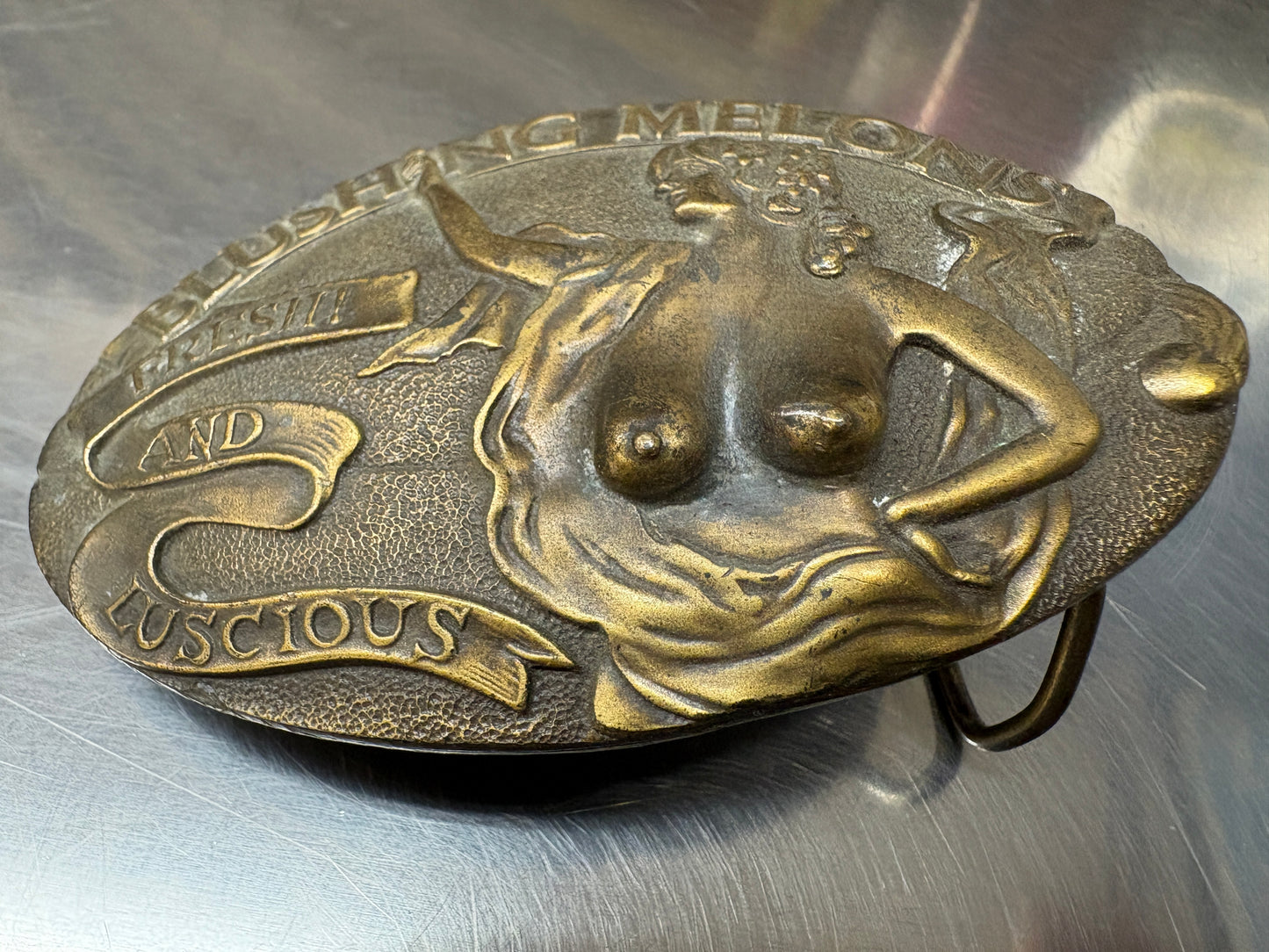 Blushing Melons Belt Buckle