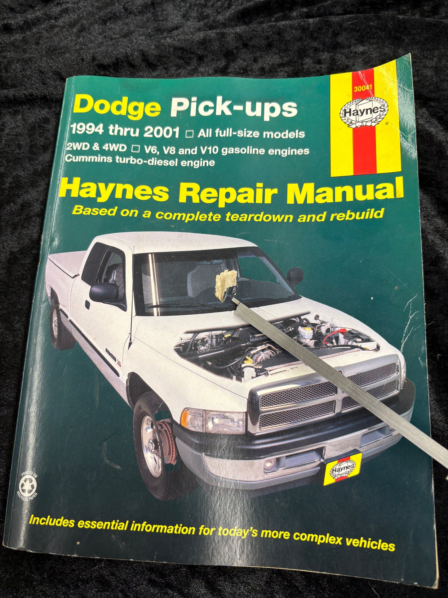Dodge Pick-Ups 1994-2001 Full Size 2WD 4WD Diesel Haynes 30041 Repair Manual