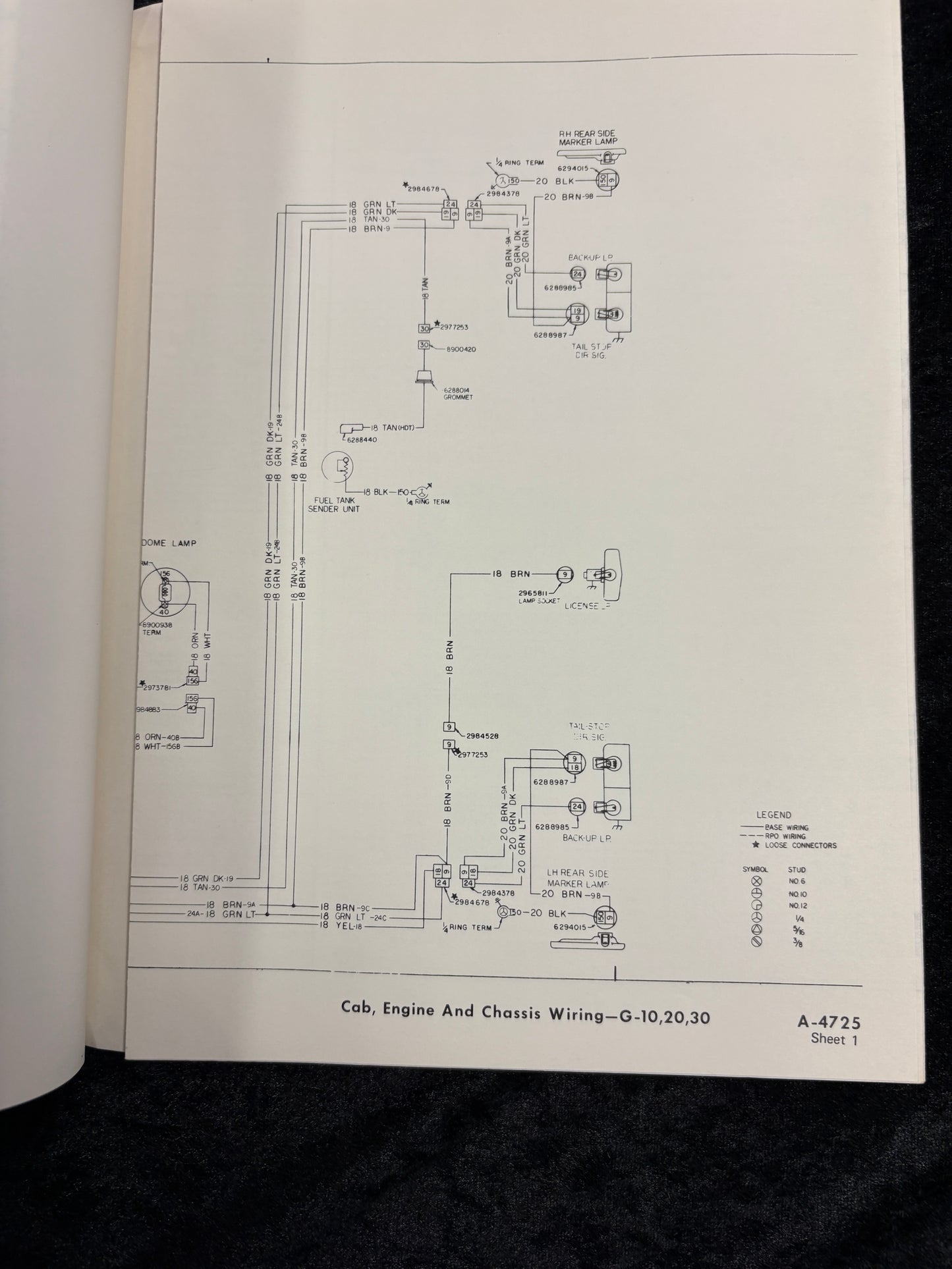 1976 Chevrolet GMC Truck Wiring Diagrams (Models 10-1500 Thru 30-3500 ) - 11x26 inch Foldouts