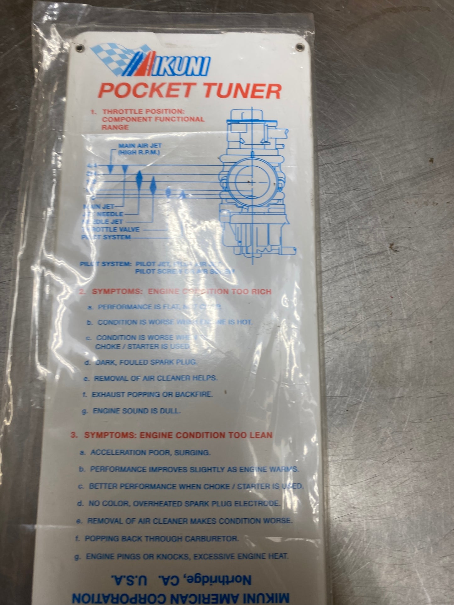 Mikuni Pocket Tuner Main Jet Tuning Calculator