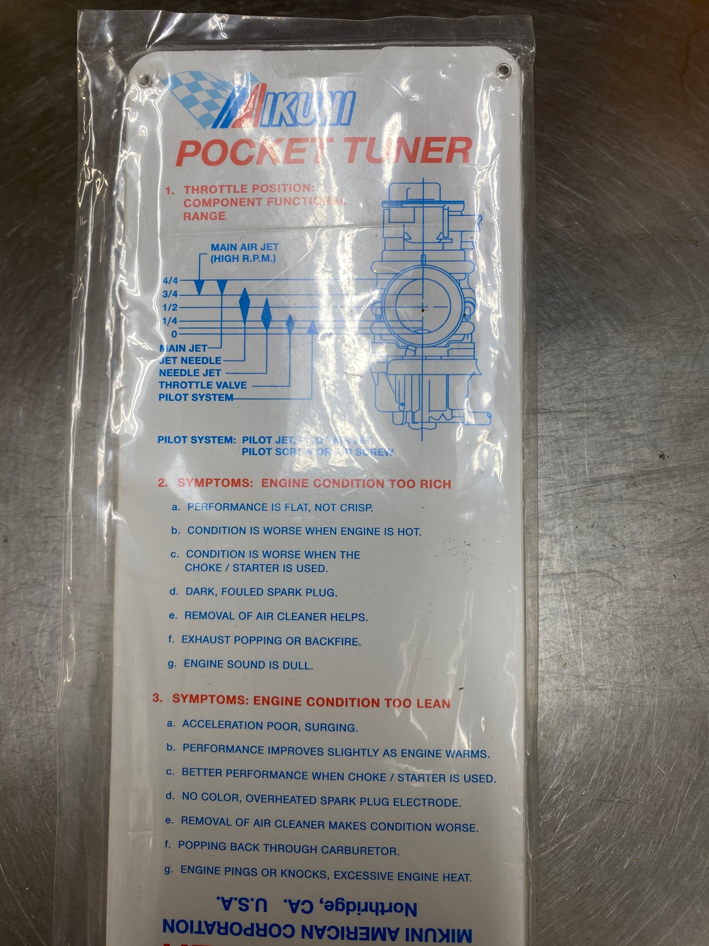 Mikuni Pocket Tuner Main Jet Tuning Calculator
