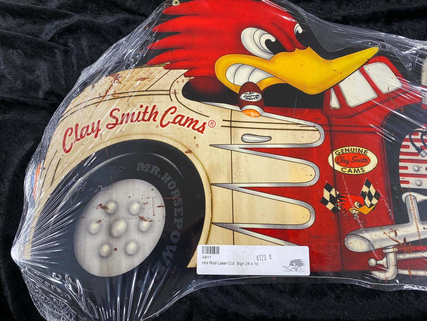 Clay Smith Hot Rod 24" Laser Cut Sign