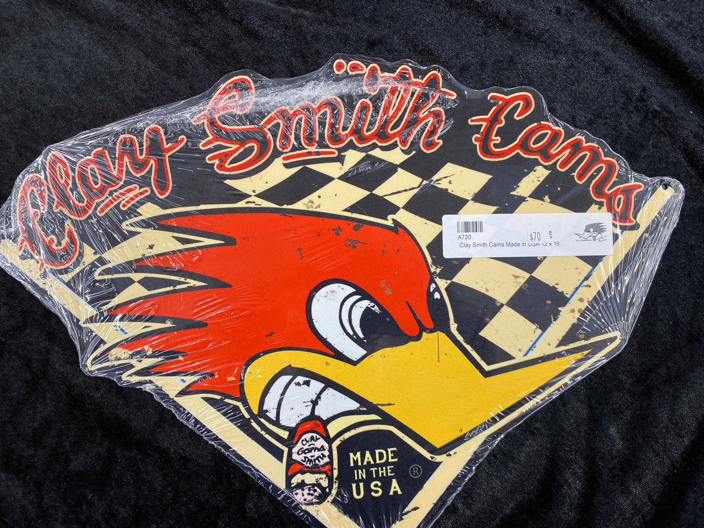 Clay Smith Cams Vintage Made in USA Sign