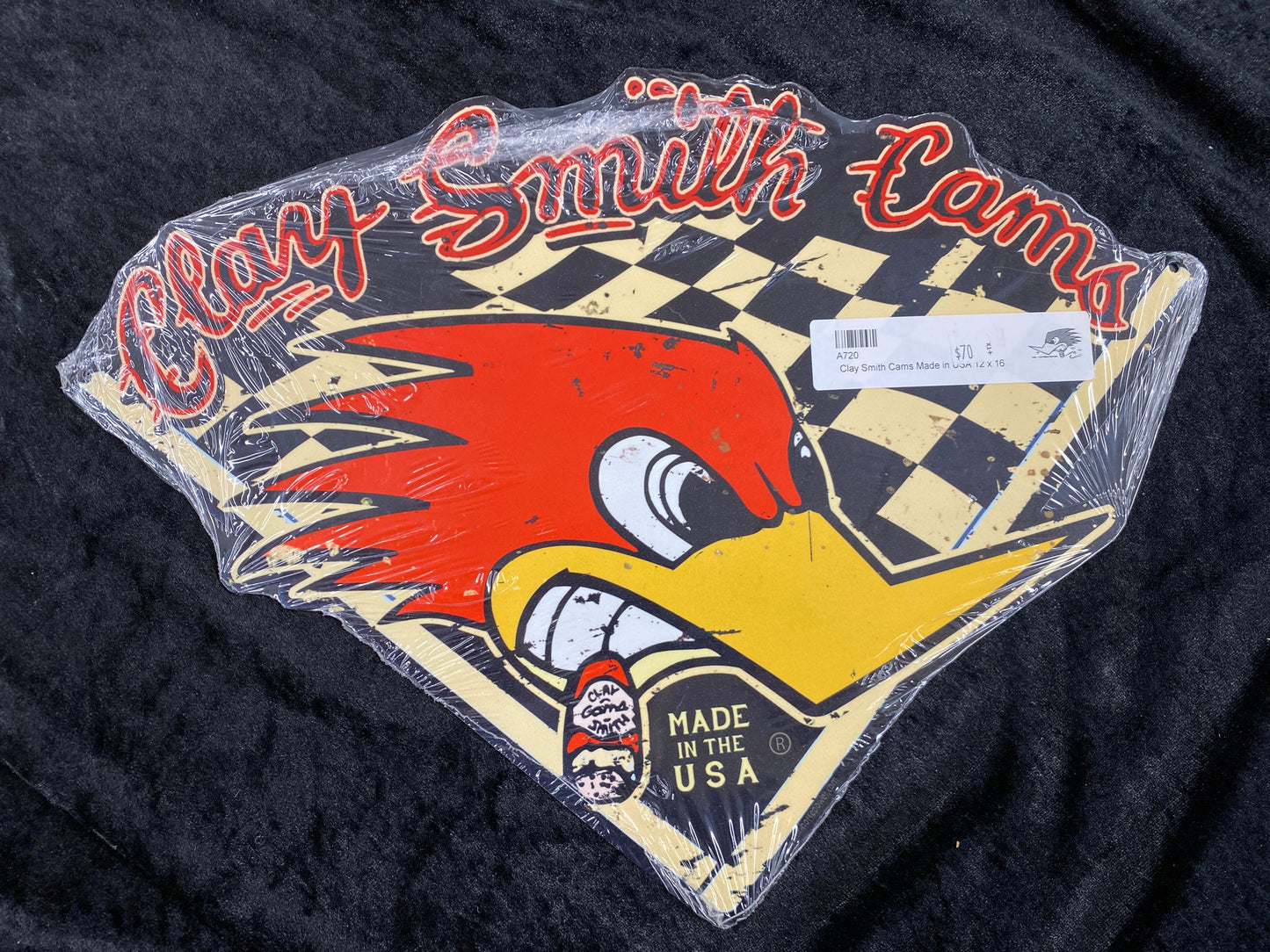Clay Smith Cams Vintage Made in USA Sign