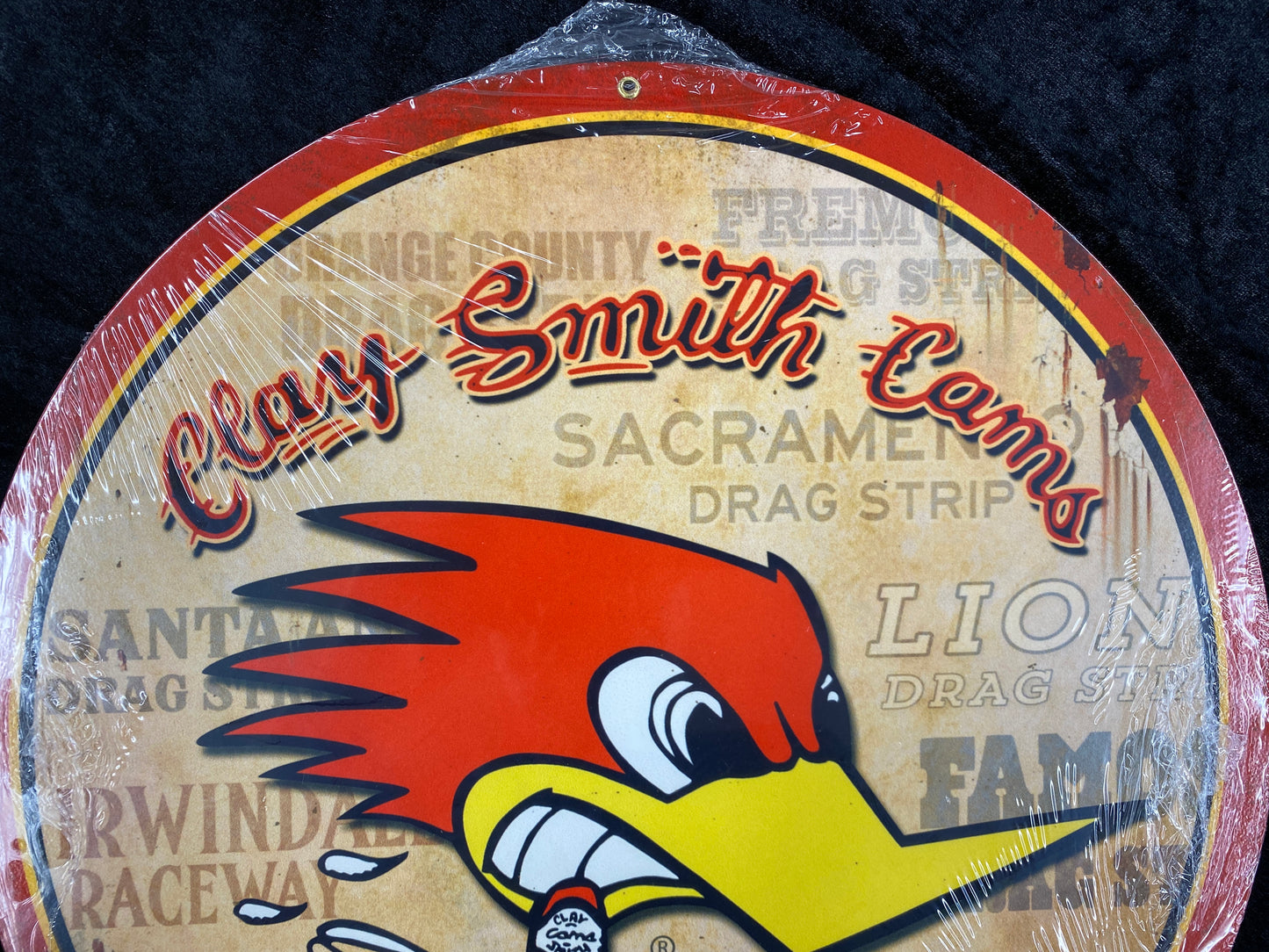 Clay Smith Cams - Winning Races Round Sign