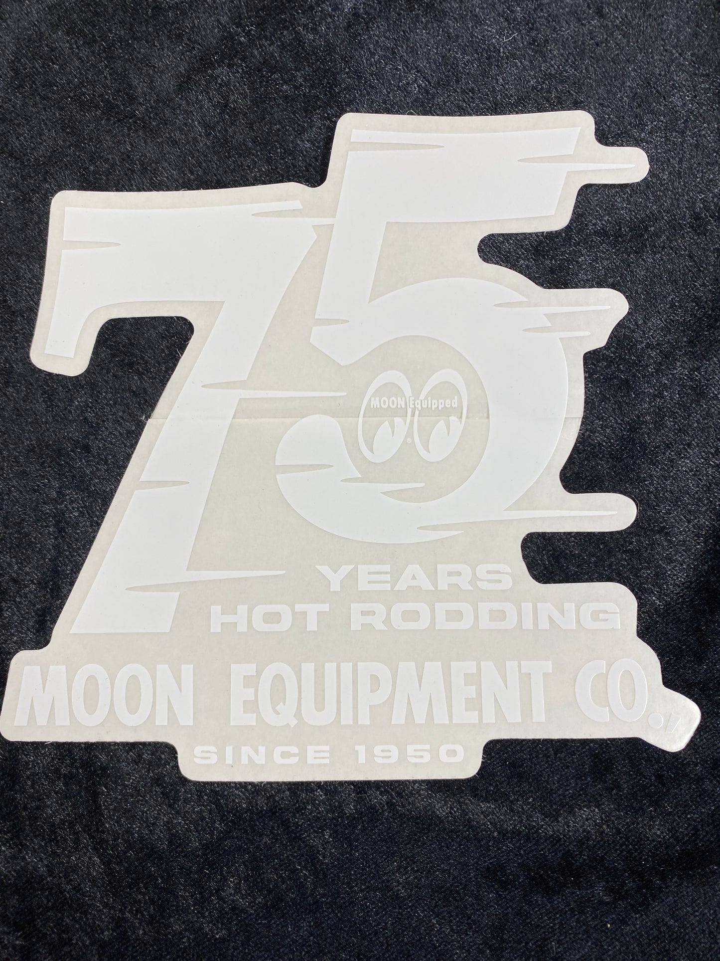 75 YEAR HOT RODDING MOON EQUIPMENT CO., SINCE 1950 STICKER